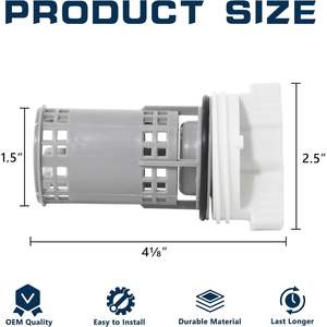 Filtre de pompe de vidange pour lave-linge DC97-16991B, filtre en plastique durable pour Samsung - Product Image 5