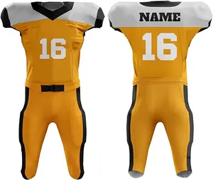 Heat-transfer Sublimation Printing Custom Logo OEM American Rugby Football Jersey League Uniforms