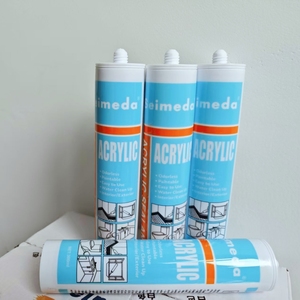 Adhésif de remplissage d'écart OEM Mastic en <span class=keywords><strong>silicone</strong></span> acrylique <span class=keywords><strong>blanc</strong></span> et noir adapté <span class=keywords><strong>à</strong></span> la décoration de la maison - Product Image 3