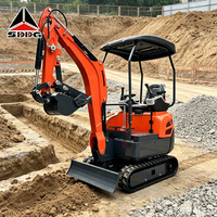 Mini-excavatrice électrique 1,8 tonne, économique, avec remorque, Chine