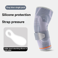 Protège-coude en silicone tricoté en nylon respirant de conception professionnelle 3D haute élasticité soulagement de la pression Spandex Protection genouillères