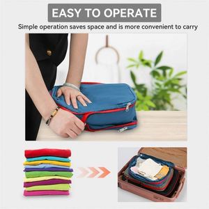 BSCI Factory Stylish Extensible <b>3</b> Set Packing <b>Cubes</b> Breathable Packing Travel Organizer <b>Cubes</b> Set with Reinforced Zippers - Product Image 6