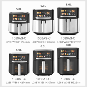 Friteuse à air en acier inoxydable <span class=keywords><strong>sans</strong></span> <span class=keywords><strong>huile</strong></span> 4,5L 5L 5,5L 6,5L 7,5L Panier Friteuse numérique Appareils de cuisine Friteuses à air chaud - Product Image 2
