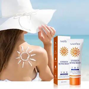 OEM SADOER özel etiket spf UV 50 + PA + + shea yağı cilt bakımı güneş kremi beyazlatma cilt koruma nemlendirici güneş koruyucu krem