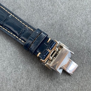 Reloj de Lujo para Hombre, Analógico, Automático, con Fase Lunar, Marcadores de Diamantes, Correa de Cuero Azul, Resistente al Agua, para Negocios - Product Image 4