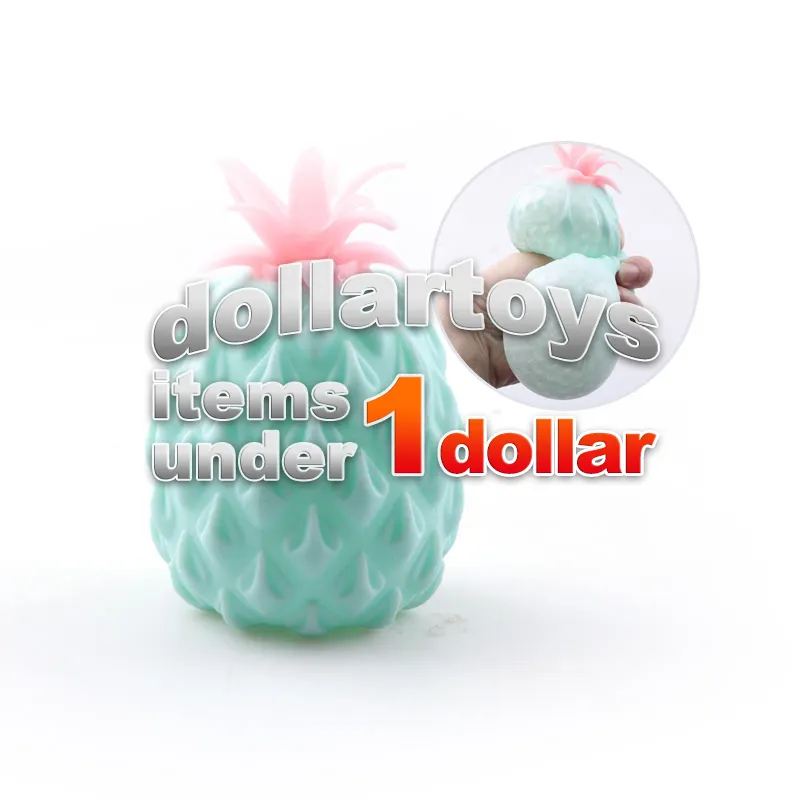 EPT Dollar Item Promotion Creative Pineapple Shape Squeeze Fidget morph worm Fruit Sensory Squishy Ball For Kids Stress Relief