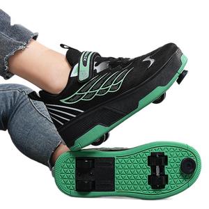 YANLONG Kids Roller Shoes With Wheels Size 29-40 Mesh Lining Double Row PTR Wheels For Outdoor Sports - Product Image 5