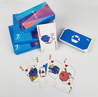 Jeu de cartes à jouer personnalisées avec logo imprimé, ensemble de cartes de poker personnalisées dans un coffret cadeau haut de gamme pour cadeaux d'entreprise