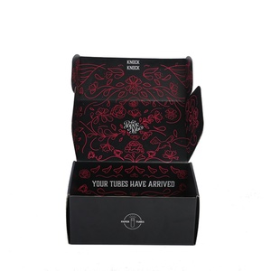 Custom Printed Recyclable Luxury Packaging Box With Own Logo Shoes Black Foldable Cardboard Clothing Packaging Box - Product Image 4