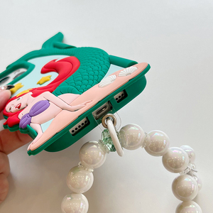 <span class=keywords><strong>Coque</strong></span> de téléphone 3D stéréoscopique <span class=keywords><strong>Ariel</strong></span> Princess avec bracelet pour IPhone 14 13 12 11 Pro Max 14 Pro Couverture arrière souple en silicone - Product Image 6