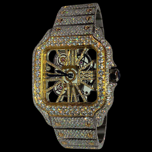 Indian Exporter Custom Logo Moissanite Diamond Quartz <b>Watch</b> OEM ODM Luxury Wristwatch Manufacturer Supply Available <b>For</b> Sale - Product Image 5