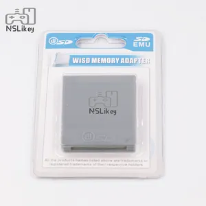 NSLikey adaptor kartu SD untuk Nintendo Gamecube WII NGC Flash SD memori kunci pembaca kartu adaptor konverter