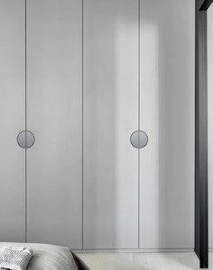 Tirador de armario minimalista moderno Tirador de armario de lujo ligero Tirador de cajón Tiradores de aluminio redondos - Product Image 5