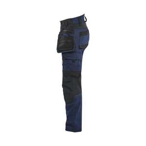 BLAKLADER - 717011498699C32 Pantalones artesanos de mujer en 2 vías elásticos Dark Navy/Black-PANTALÓN DE TRABAJO EAN 7330509952283 - Product Image 4