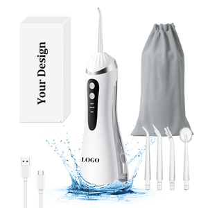 Irrigador Bucal Inalámbrico Portátil con 4 Boquillas de Repuesto, Tanque de Agua de 200 ml, Resistente al Agua IPX6, Limpiador Dental - Product Image 1