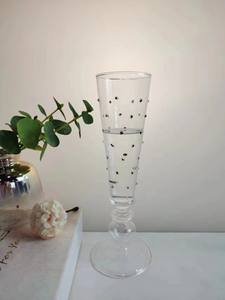 Gobelet en <span class=keywords><strong>verre</strong></span> Creative Dot-Design Prix d'usine Grande tasse pour boire du jus de <span class=keywords><strong>vin</strong></span> ou du champagne pour les cadeaux - Product Image 5