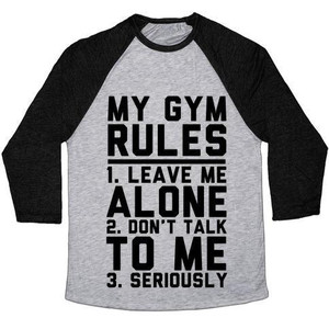 Camiseta de béisbol unisex Tri-Blend de My Gym Rules - Product Image 4