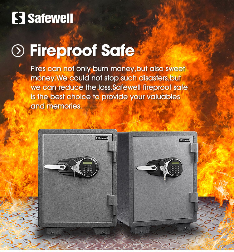 Safewell YB600ALP2時間スチール収納耐火金庫家庭用および