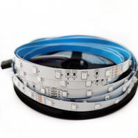 Bande lumineuse intelligente RVB colorée 30LEDs/M 5M 6M Lampe en cuivre DC12V connectée par USB pour un usage domestique