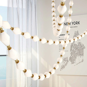 American New Design Living Room Staircase High Ceiling Lighting Stainless Steel Led Chandelier Track <b>Light</b> Kit Hanging <b>Light</b> - Product Image 2