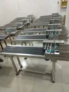 Friction Type Automatic Box Bags Carton Conveyor Feeder Paging Machine