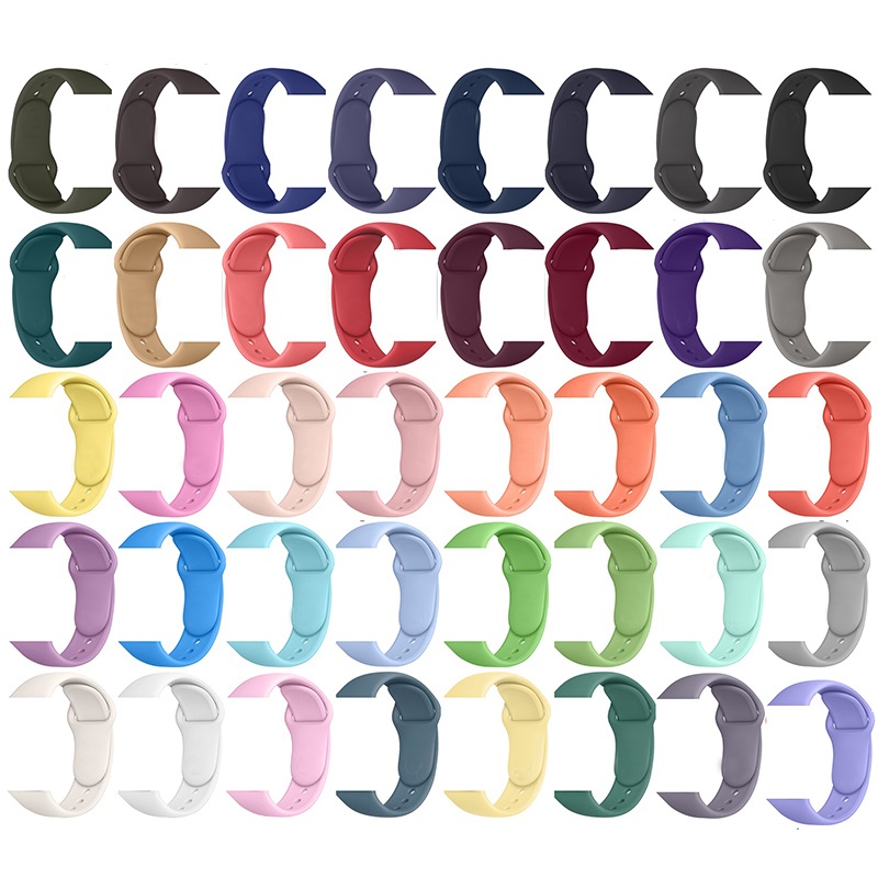 Классический силиконовый ремешок для Apple Watch Band, роскошные спортивные дизайнерские силиконовые ремешки для смарт-часов, ремешки для часов Apple Watch