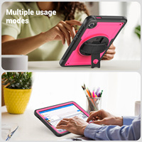 Lüks Tasarımcı Darbeye Dayanıklı Kılıf, Gizli Apple Pencil Bölmesi ve Otomatik Kilitlenen Ayarlanabilir Stand ile iPad Pro 13 2024 için