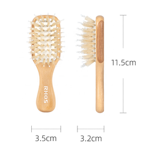 فرشاة شعر صغيرة للكلاب محمولة مع شعيرات ناعمة للتنظيف، مناسبة للحقائب والظهر - Product Image 3