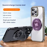 Support de bague en alliage magnétique portable à 360 degrés adhésif fort tableau de bord flexible universel pour tous les appareils téléphone portable/tablette