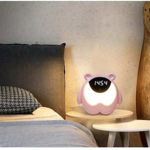 Rechargeable Digital Alarm Clock Night <b>Light</b> <b>Sensor</b> Night <b>Light</b> Snooze Alarm Clock Pat Table Lamp Music <b>LED</b> Clock Night <b>Light</b> - Product Image 5