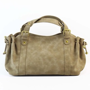 <span class=keywords><strong>Borsa</strong></span> Hobo Morbida in Finta Pelle Scamosciata Opaca con Dettaglio Fibbia Dorata e Cordoncino, <span class=keywords><strong>Borsa</strong></span> a Spalla Vintage di Grande Capacità per Donna - Product Image 1
