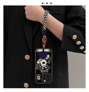 Conception de peinture à l'huile haut de gamme pour <span class=keywords><strong>Huawei</strong></span> Pura70 P70 <span class=keywords><strong>Pro</strong></span> Mate70 téléphones portables lanière transporteur chien étui peau d'agneau couverture souple - Product Image 5