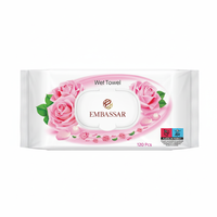 Toallitas Húmedas Premium con Aroma a Rosas Rosadas, para Limpieza de Múltiples Superficies, Madera, Vidrio, Cerámica, Toallitas Desechables Suaves