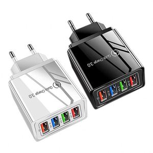Fast Charging USB Charger Quick Charge UK Plug Fast Charger Qc3.0 4 Ports USB Phone Charger Fast Charging Head <b>Adapter</b> - Product Image 1