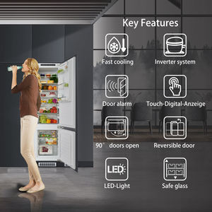 Réfrigérateur intégré MDRF305WEBI Total <span class=keywords><strong>No</strong></span> <span class=keywords><strong>Frost</strong></span> Onduleur de refroidissement rapide Panneau d'affichage numérique Réfrigérateur intégré prêt - Product Image 4