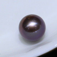 Approvisionnement d'usine 10-11Mm métallisé Edison perle violet et métal couleur perles rondes pour Edison perles boucles d'oreilles bricolage