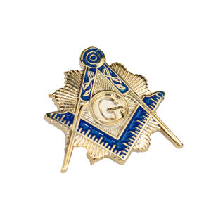 Monedas de Masonerí<span class=keywords><strong>a</strong></span> en relieve Vintage de oro azul, ojo que todo lo ve, G letra, esmalte suave, membresí<span class=keywords><strong>a</strong></span> de Logia personalizada, monedas masónicas - Product Image 1