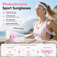 OEM ODM TR90 cadre une pièce lentille surdimensionnée baseball course lunettes de soleil anti-UV extérieur lunettes de soleil photochromiques cyclisme lunettes de soleil