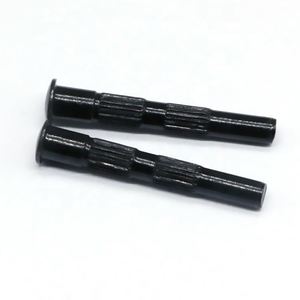 Remache Sólido de Hierro Galvanizado Negro Niquelado Personalizado con Cabeza Doble Moleteada CLASE 4, 3/8 de Diámetro, Nuevo Diseño, Marca Saitong, MOQ - Product Image 1