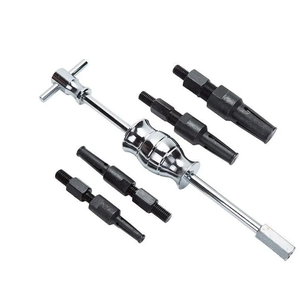 Extracteur de roulement à trou intérieur 5 pièces, extracteur de roulement à trou aveugle, extracteur d'engrenage, kit d'outils de réparation avec marteau à inertie - Product Image 5