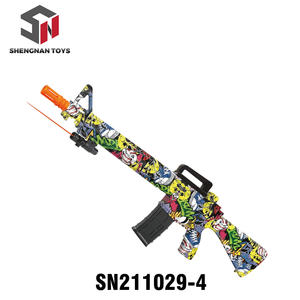 Unisex manuale automatico <span class=keywords><strong>M16</strong></span> pistola ad acqua in plastica giocattolo a batteria gioco di tiro giocattolo per bambini - Product Image 4