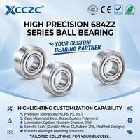 Roulement à billes miniature à gorge profonde 684zz 4x9x4mm, roulements de micro-moteur haute précision pour machine à polir les ongles, voitures RC, drones