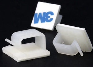 <strong>Plastic</strong> Mini Portable Car <strong>Table</strong> Cable Management Holder Cable Clip With Adhesive Sticker - Product Image 3
