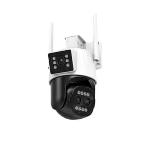 8X Zoom Icsee 9MP Caméra de surveillance sans fil Extérieur Audio bidirectionnel Wifi ptz ip Caméra vidéo surveillance extérieure
