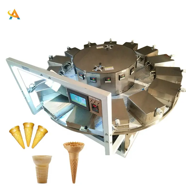 New Design Industrial Automatic waffle ice cream cone maker crispy egg roll making machine