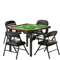 Fabricant direct : Table compacte double usage Mahjong et table à manger avec panneau pliable à manivelle