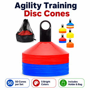 Conos de Agilidad para Fútbol, Ecológicos y Duraderos, de PE, con Bolsa de Transporte, para Entrenamiento y Marcadores de Campo, Venta al Por Mayor Aiju - Product Image 2
