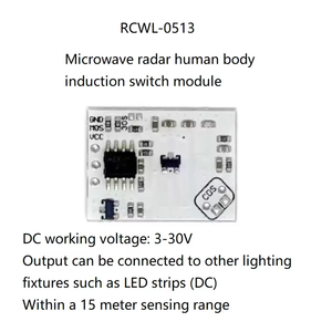 RCWL-0513 <span class=keywords><strong>détecteur</strong></span> d'induction intelligent <span class=keywords><strong>de</strong></span> module <span class=keywords><strong>de</strong></span> commutateur d'induction <span class=keywords><strong>de</strong></span> corps humain <span class=keywords><strong>de</strong></span> radar à micro-ondes peut directement allumer la bande - Product Image 2