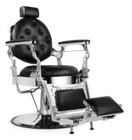 Fauteuil de Barbier Classique Robuste pour Hommes avec Boutons, Chaise Vintage Disponible en Plusieurs Couleurs pour Salon Professionnel