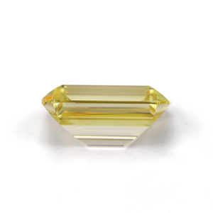 Pronto Stock gemme sintetiche a forma ottagonale taglio <span class=keywords><strong>smeraldo</strong></span> CZ gemma allentata 5a grado giallo zirconi - Product Image 4
